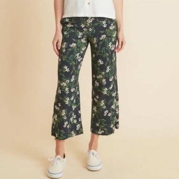 Marine Layer Kiley Pant and Top Set in Black Floral Print Size S Small - Picture 3 of 5